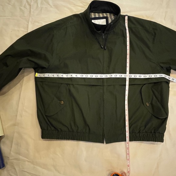VTG London Fog Mens‎ XL Regular Green Jacket Coat Rain Wind Bomber Casual 90's - Picture 5 of 7